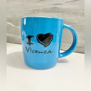 I Love Vicenza Blue Coffee Mug (Vicenza, Italy)